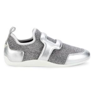 Roger Vivier Metallic Slip-on leather sneakers 
Comfy and stylish.